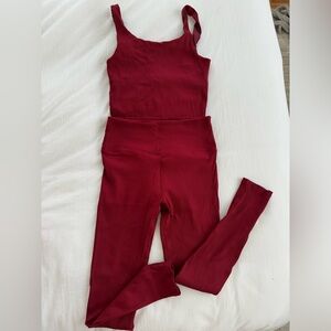 Ribbed Carbon 38 Workout Set